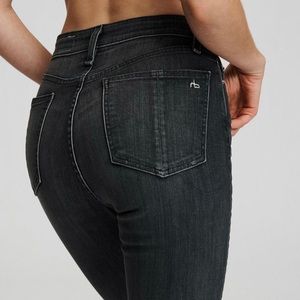 Rag and Bone High Waisted Jean- Black- 27
